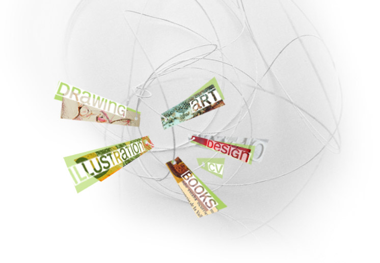 Image with navigation links for this site